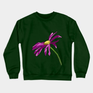 Single Purple Daisy Crewneck Sweatshirt